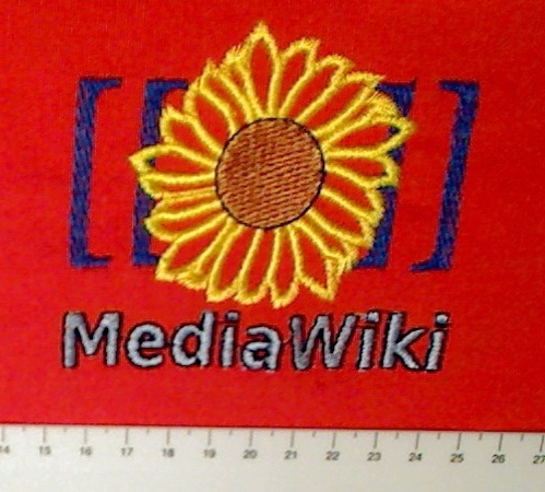Fichier:Mediawiki-logo-embroidered-test.jpg