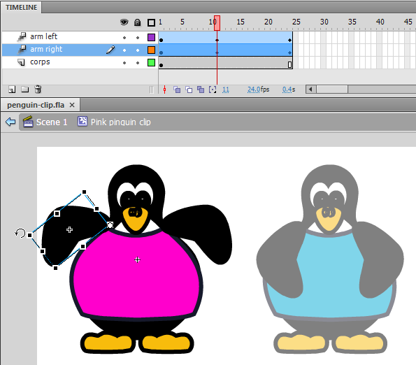 Fichier:Flash-cs4-pinguin-clip-arm-animation.png