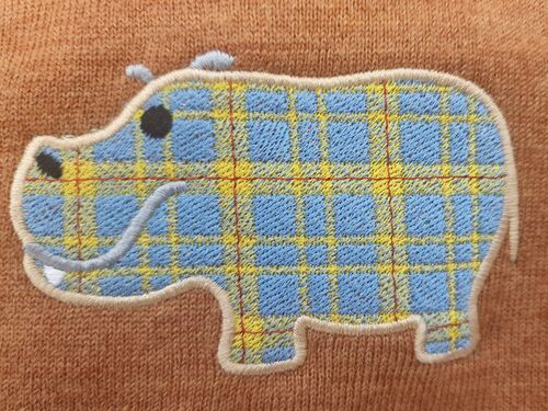 Hippo tartan 10 cm (2e essai)