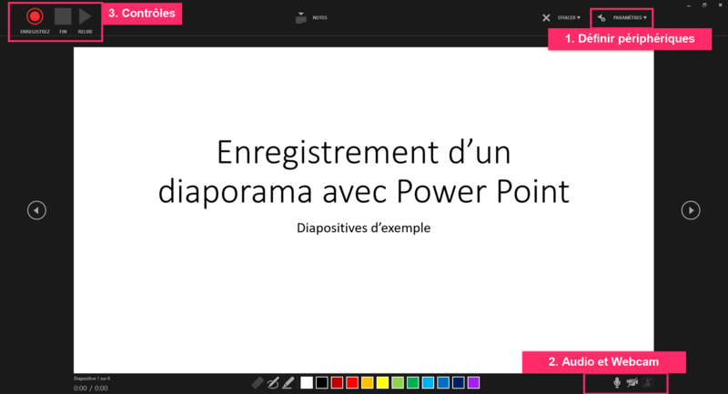 Fichier:Power Point interface enregistrement diaporama.png