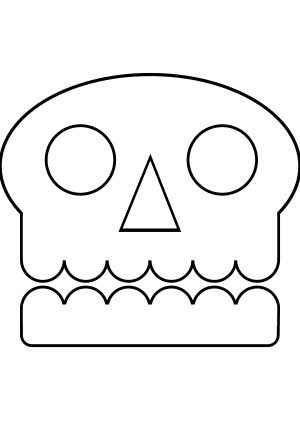 Image vectorielle sensée représenter un crâne humain.