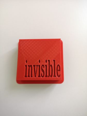 Impression 3D du design Invisible
