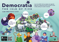 Page d'accueil du jeu Democratia