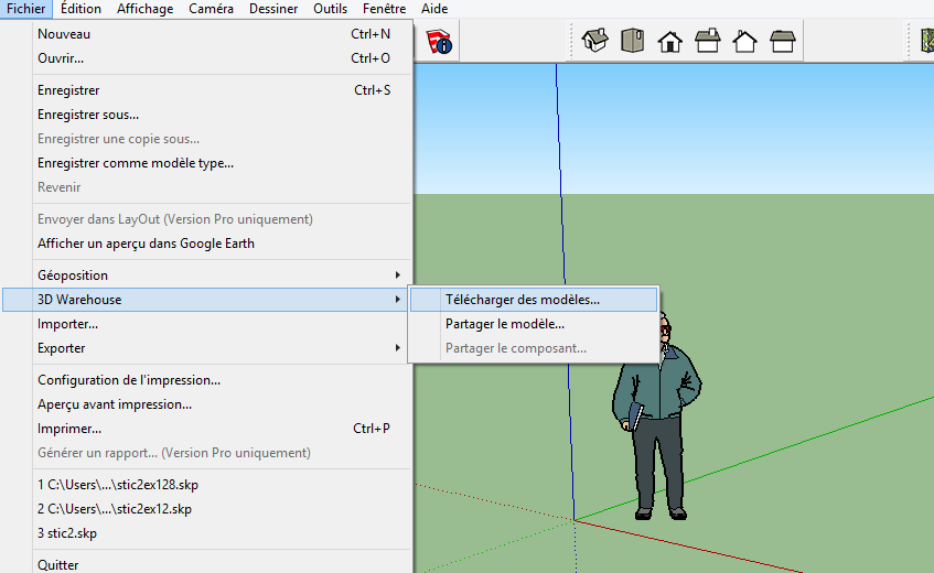 Les raccourcis clavier Sketchup - Apprendre SketchUp