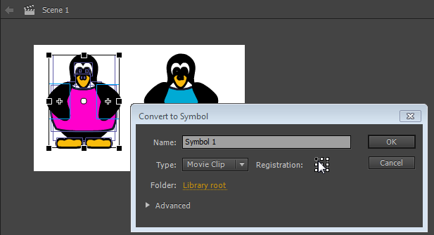 Fichier:Flash-cc-convert-to-symbol-pinguin.png