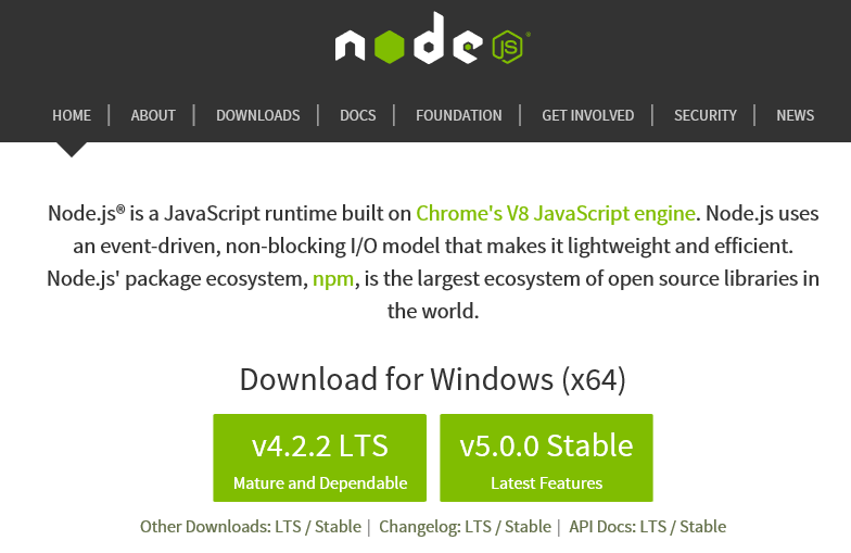 Fichier:Node.js site installation.png