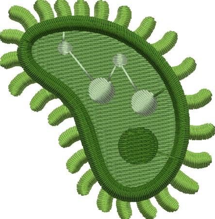 Simulation broderie microbe twemoji (Version simple)