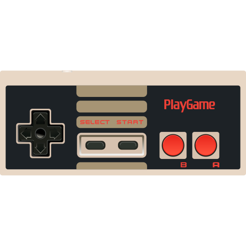 Fichier:Https---openclipart.org-download-274411-NES-Controller Nintendo Clipart by DG-RA.svg