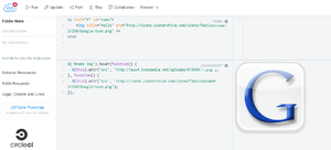 Screenshot jsFiddle