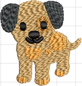 Numérisé avec Ink/Stitch 3.2 : tatami irrégulier ; toutes les tâches suivent l'orientation de la couture.