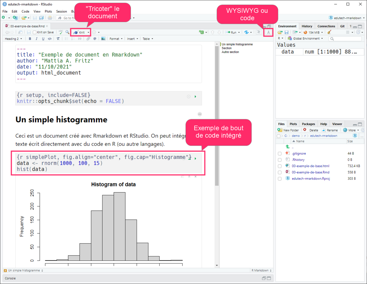 Introduction à Rmarkdown — EduTech Wiki