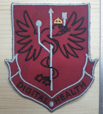Patch digital health, résultat brodé