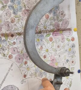 Pantographe de la machine à broder manuelle