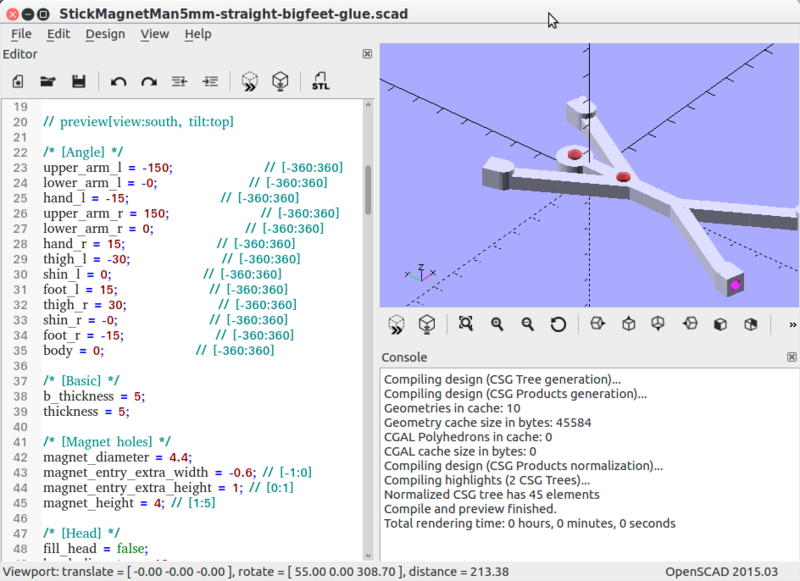 Fichier:OpenSCAD interface.png