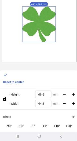 Extrait de l’écran de contrôle Artspira sous Android, utilisé pour piloter la Skitch PP1.