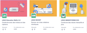 Nouvelles extensions de connexion "LEGO"apportée par Scratch 3