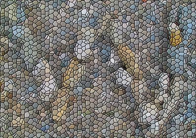 Saturated and distorted with the mosaic filter