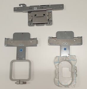 50x50mm and 33x75mm frames with frame holder E. ]]