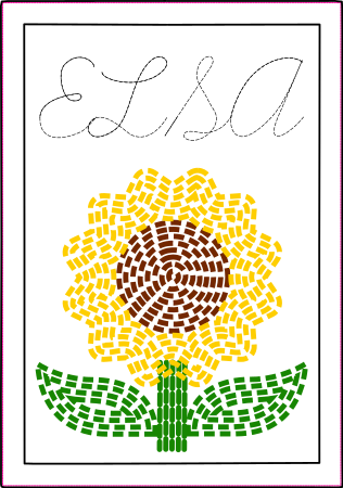 Postage stamp Sunflower, download)